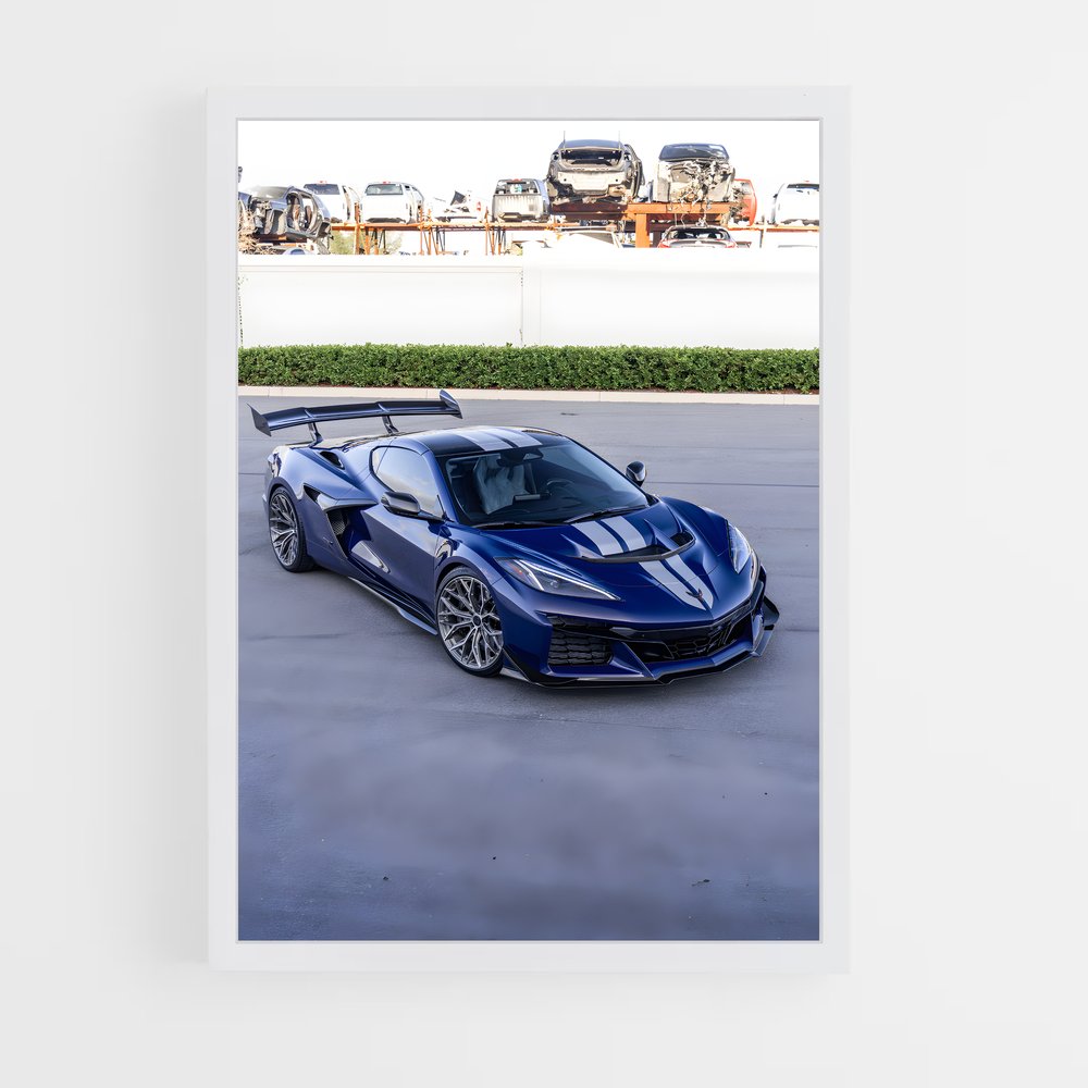 Poster Corvette Incarnée – affiche Chevrolet (vue 3)